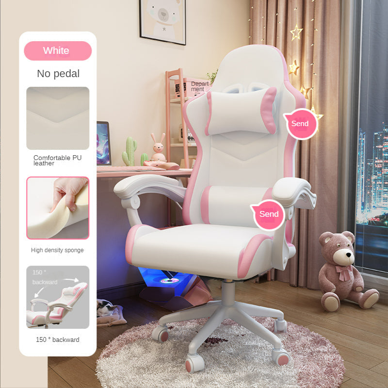 Charming Girls Bedroom Gaming Chair - Plush Comfort for Endless Fun!