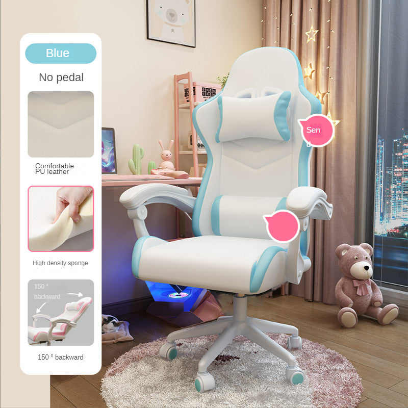 Charming Girls Bedroom Gaming Chair - Plush Comfort for Endless Fun!