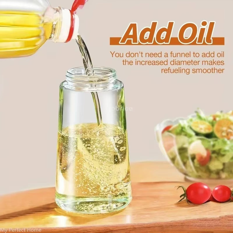 Versatile Olive Oil Spray Bottle - 2-in-1 Kitchen Dispenser for Easy Cooking and Meal Prep