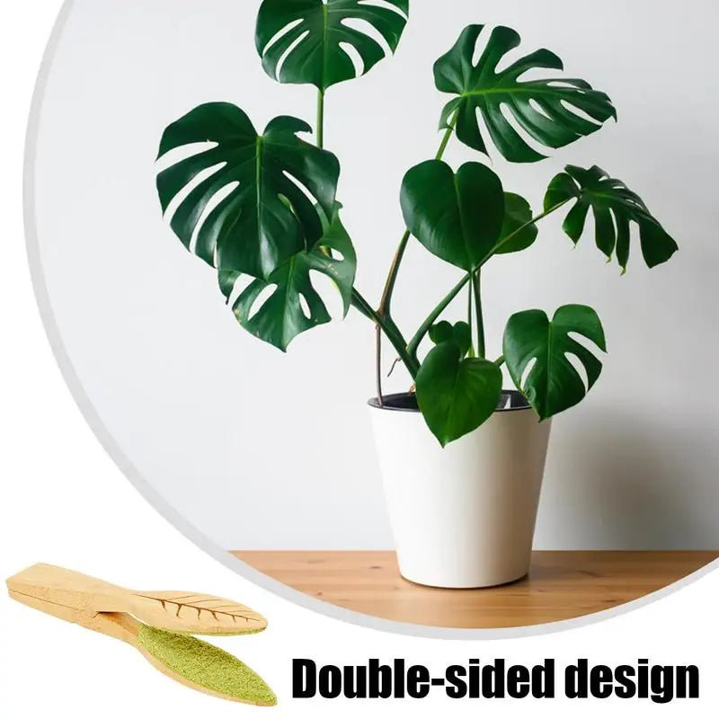 Portable Wooden Leaf Cleaning Tongs - Essential Garden Tool for Easy Plant Care