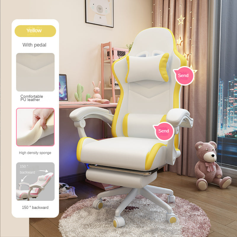 Charming Girls Bedroom Gaming Chair - Plush Comfort for Endless Fun!